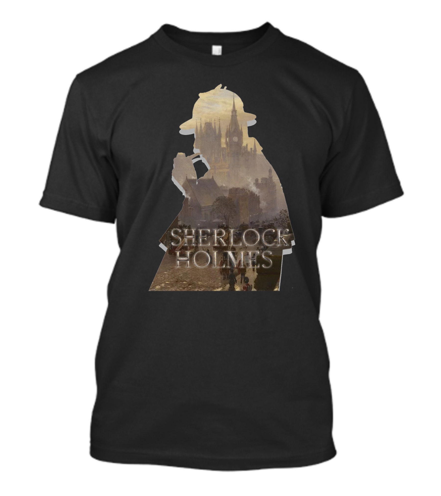 Sherlock Holmes Victorian London T-Shirt