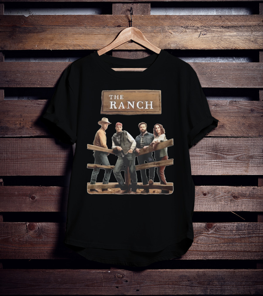 THE RANCH TV Show Cast Standing By Fence T-Shirt
