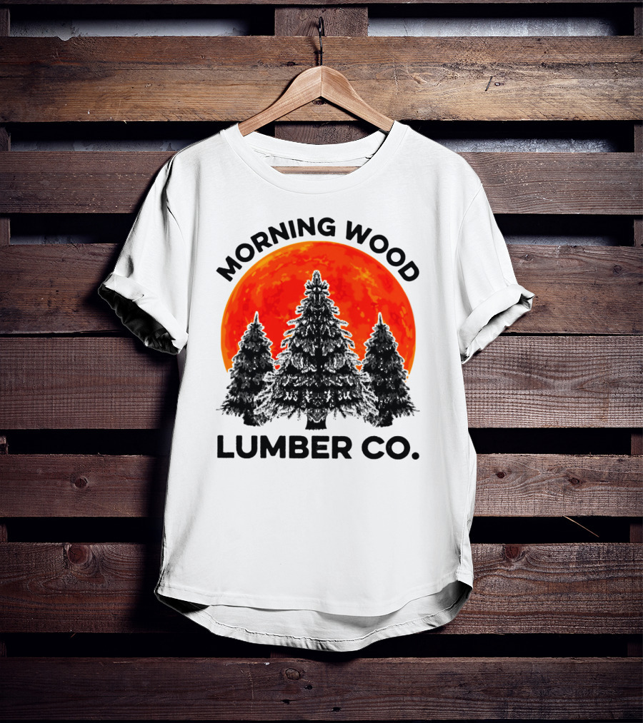 Morning Wood Lumber Co Sunlit Forest Scene T-Shirt