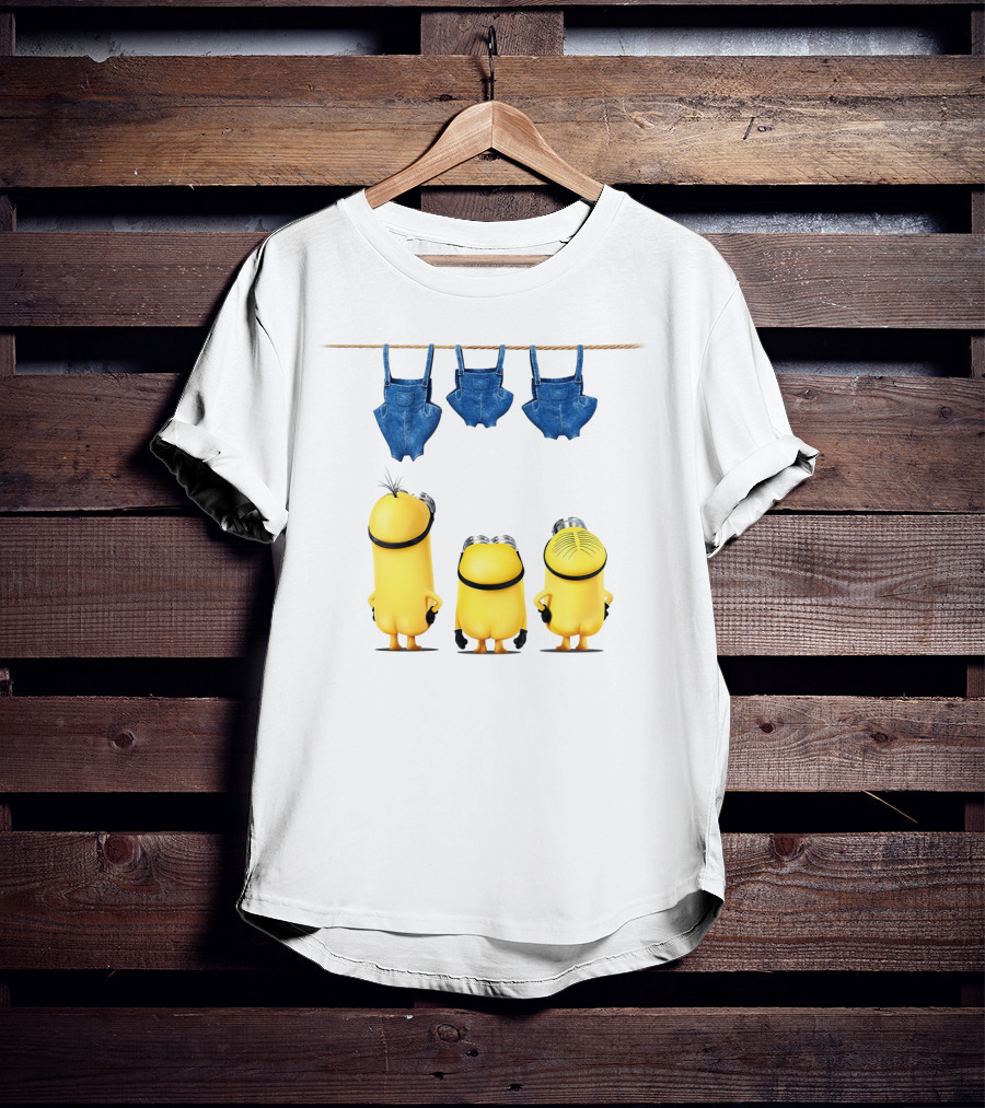 Minions Overalls Laundry Scene Despicable Me Fans T-Shirt