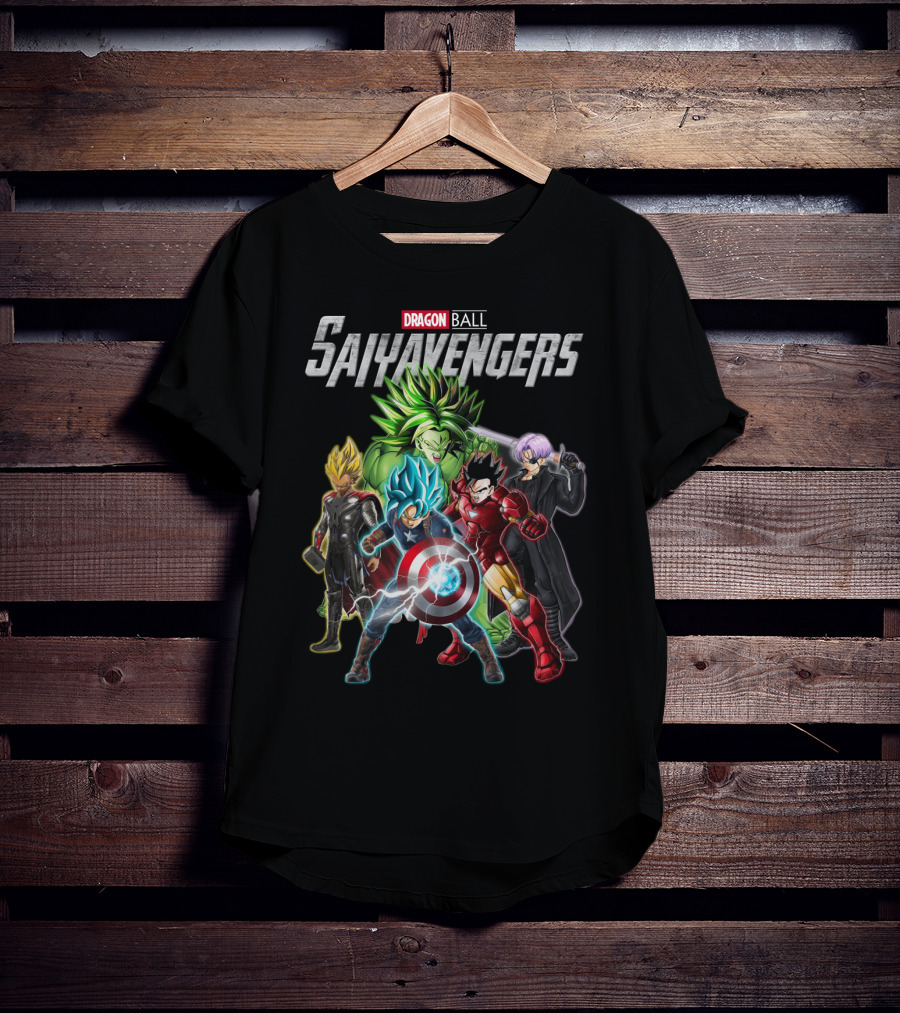 Dragon Ball Saiyavengers Superhero Fusion Characters T-Shirt