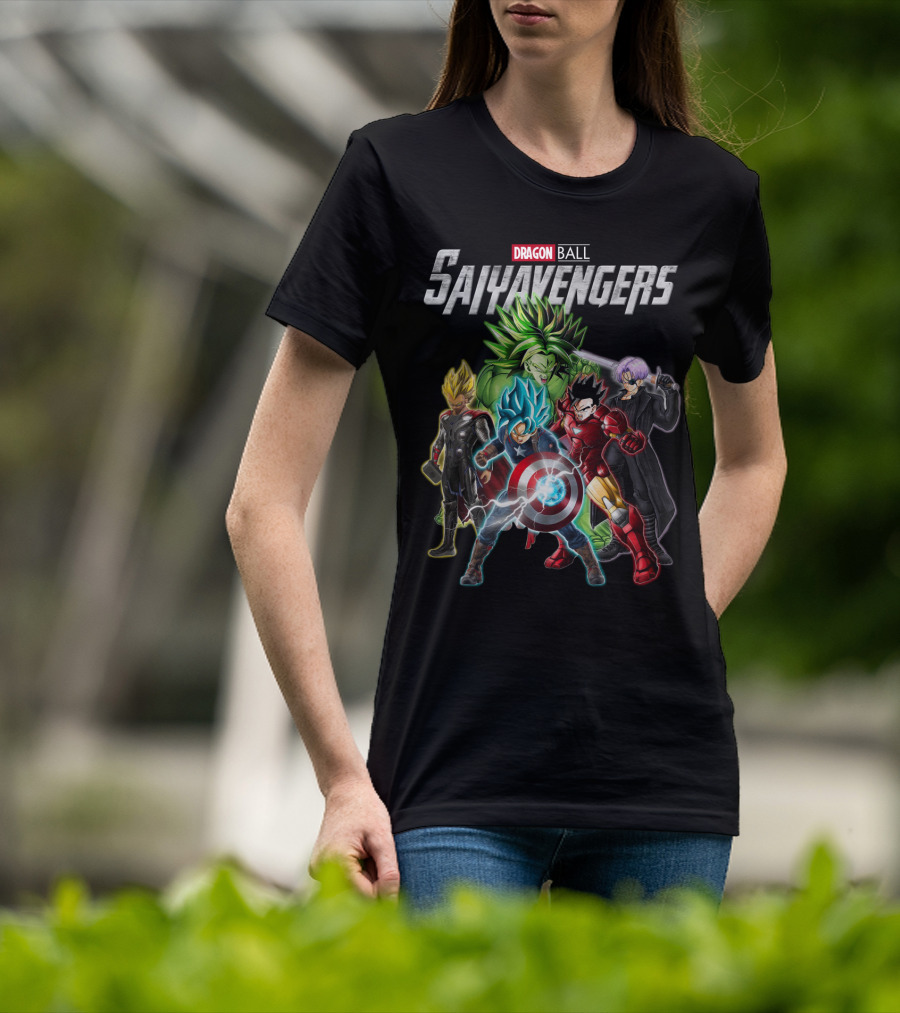 Dragon Ball Saiyavengers Superhero Fusion Characters T-Shirt