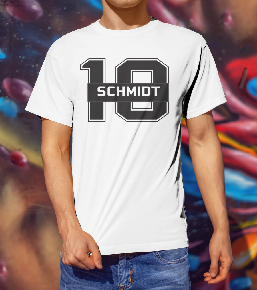 Schmidt 10 Sports Team Inspired Number T-Shirt