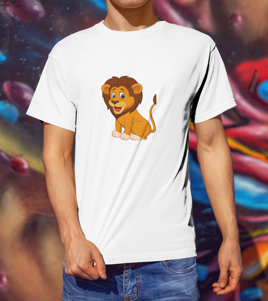 Seven Lions Cartoon Lion T-Shirt