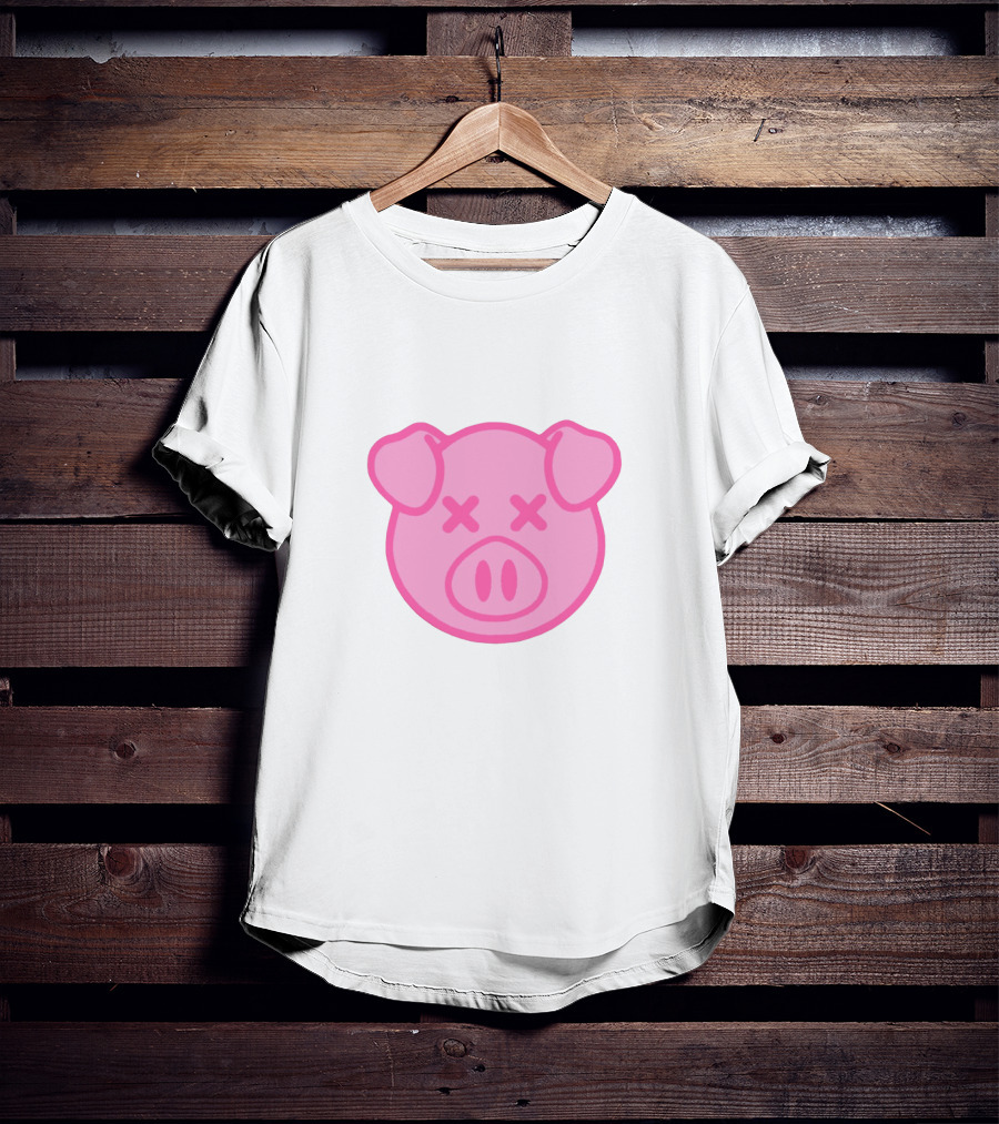 Shane Dawson Pink Pig Icon With Crossed Eyes T-Shirt