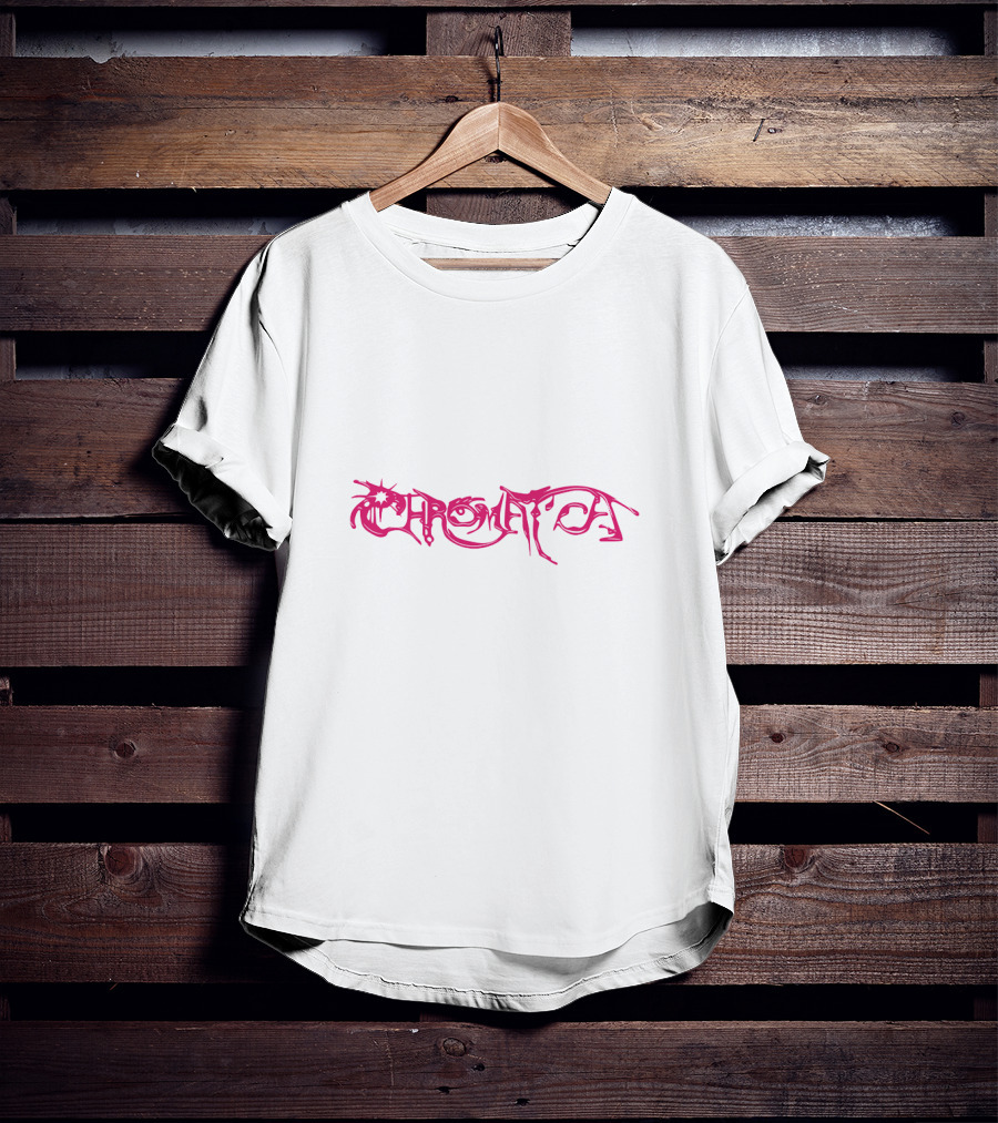 Chromatica Lady Gaga Stylized Pink Font T-Shirt