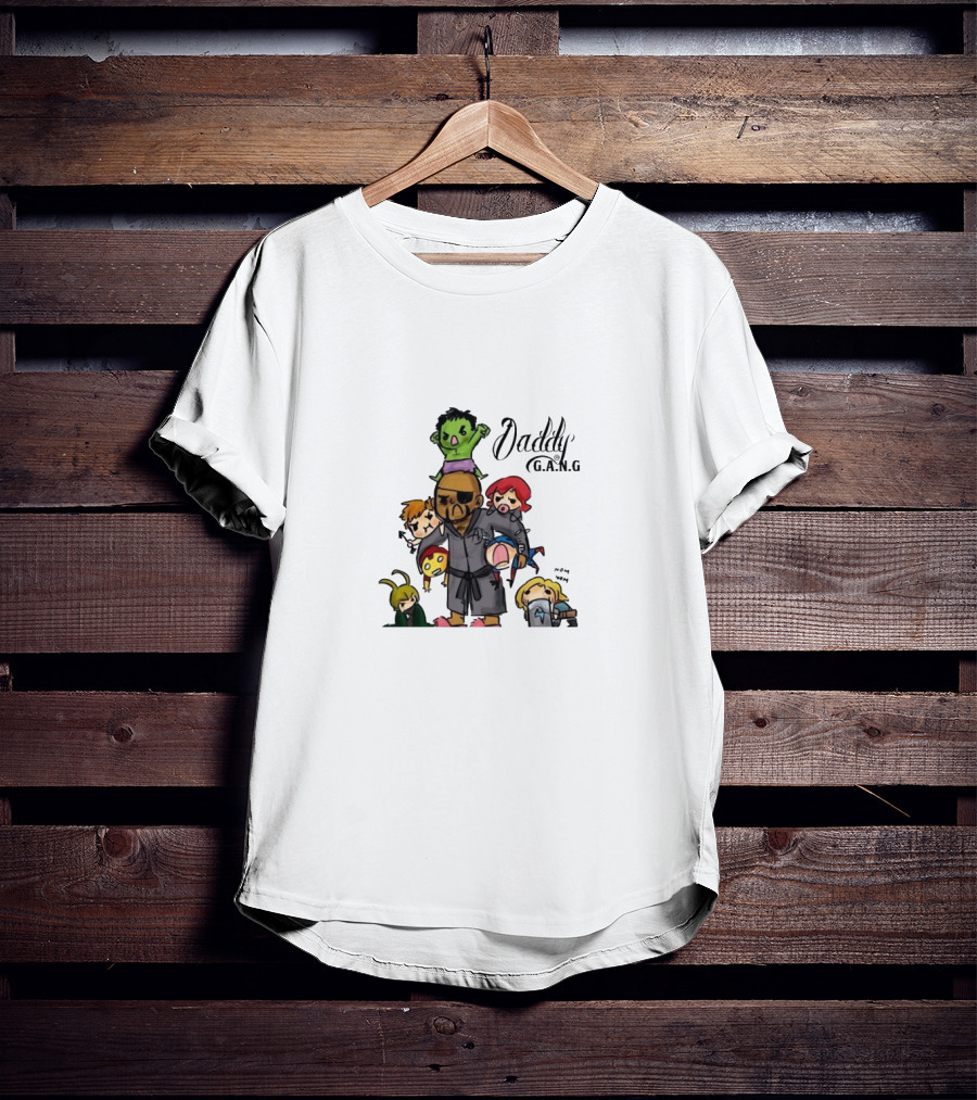 Daddy Gang G.A.N.G Cartoon Characters Collection T-Shirt
