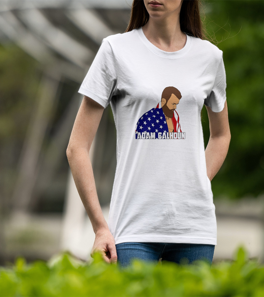 ADAM CALHOUN American Pride Flag Cloak T-Shirt