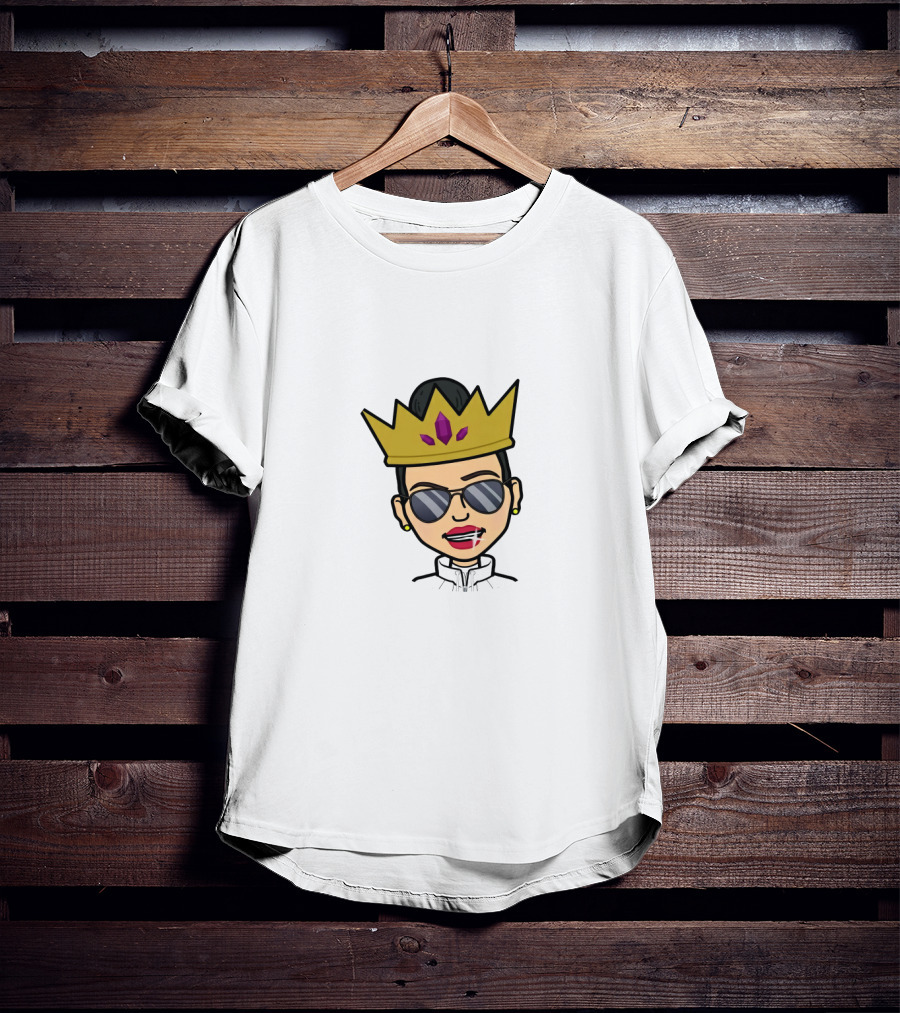 Blesiv Crown Sunglasses Cartoon Image T-Shirt