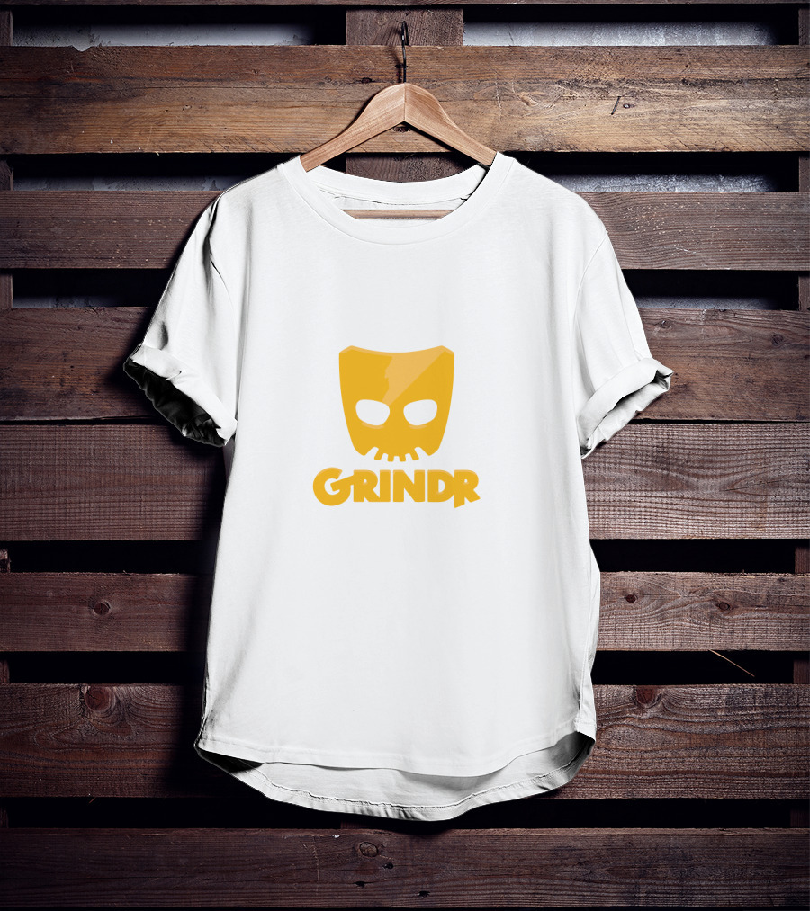 Grindr Bold Yellow Mask T-Shirt