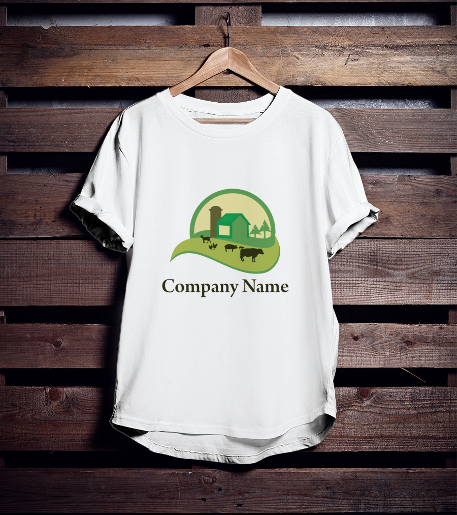 Farm Company Name Livestock Barn T-Shirt
