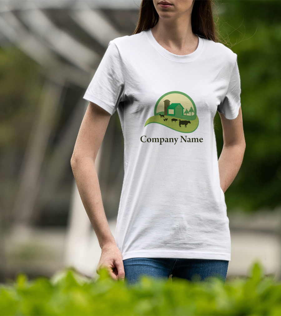 Farm Company Name Livestock Barn T-Shirt