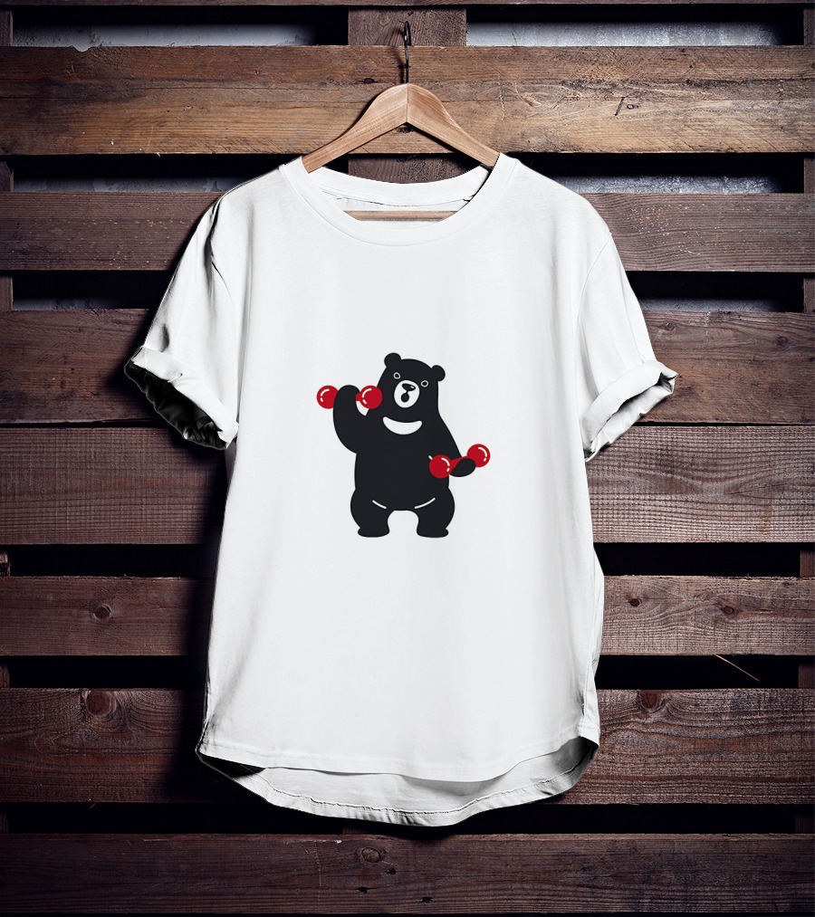 Blackbear Lifting Red Dumbbells T-Shirt