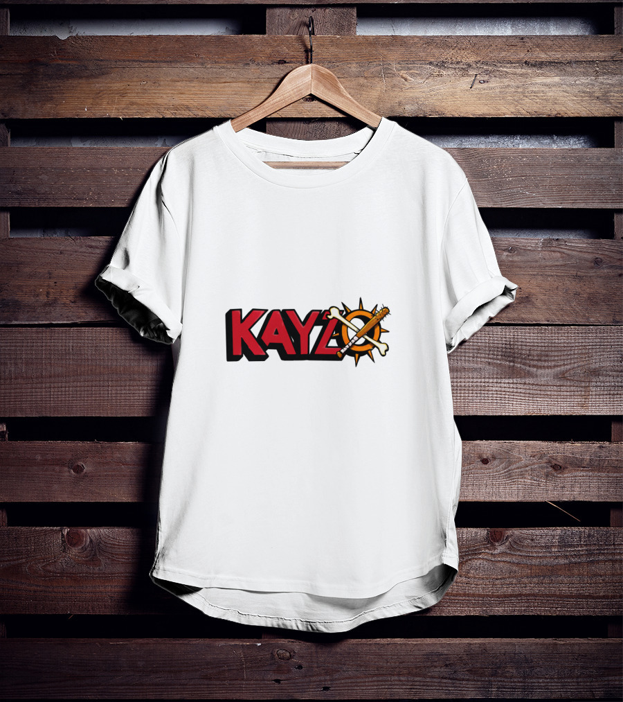 KAYZO Bones And Bat Symbol With Compass T-Shirt
