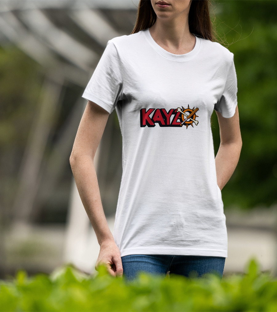 KAYZO Bones And Bat Symbol With Compass T-Shirt