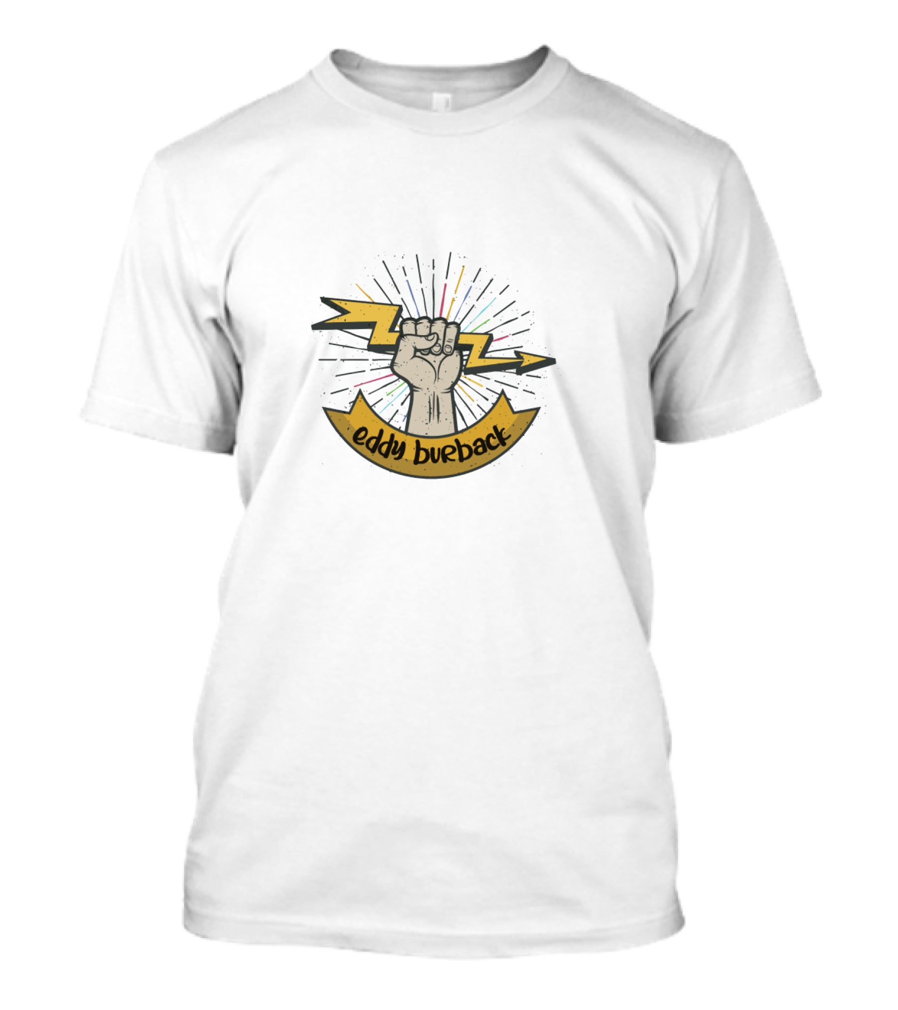 Eddy Burback Lightning Bolt Fist T-Shirt