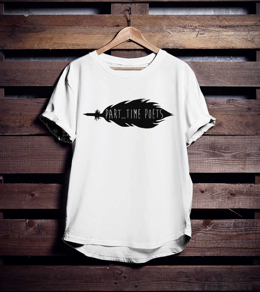 Part Time Poets Feather Quill T-Shirt