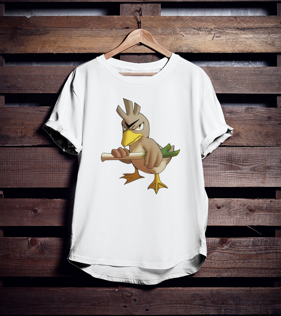 Farfetch'd Pokémon Holding Leek T-Shirt