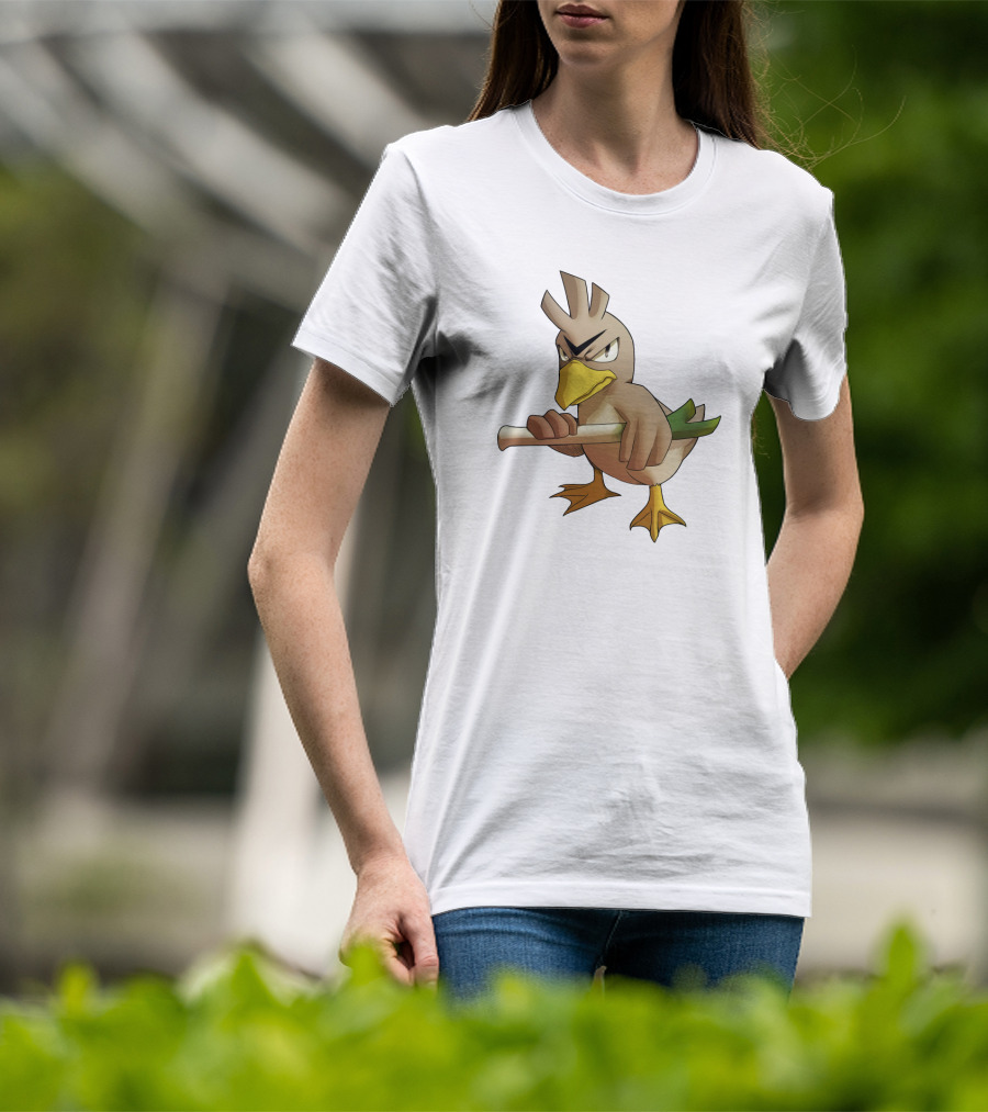 Farfetch'd Pokémon Holding Leek T-Shirt