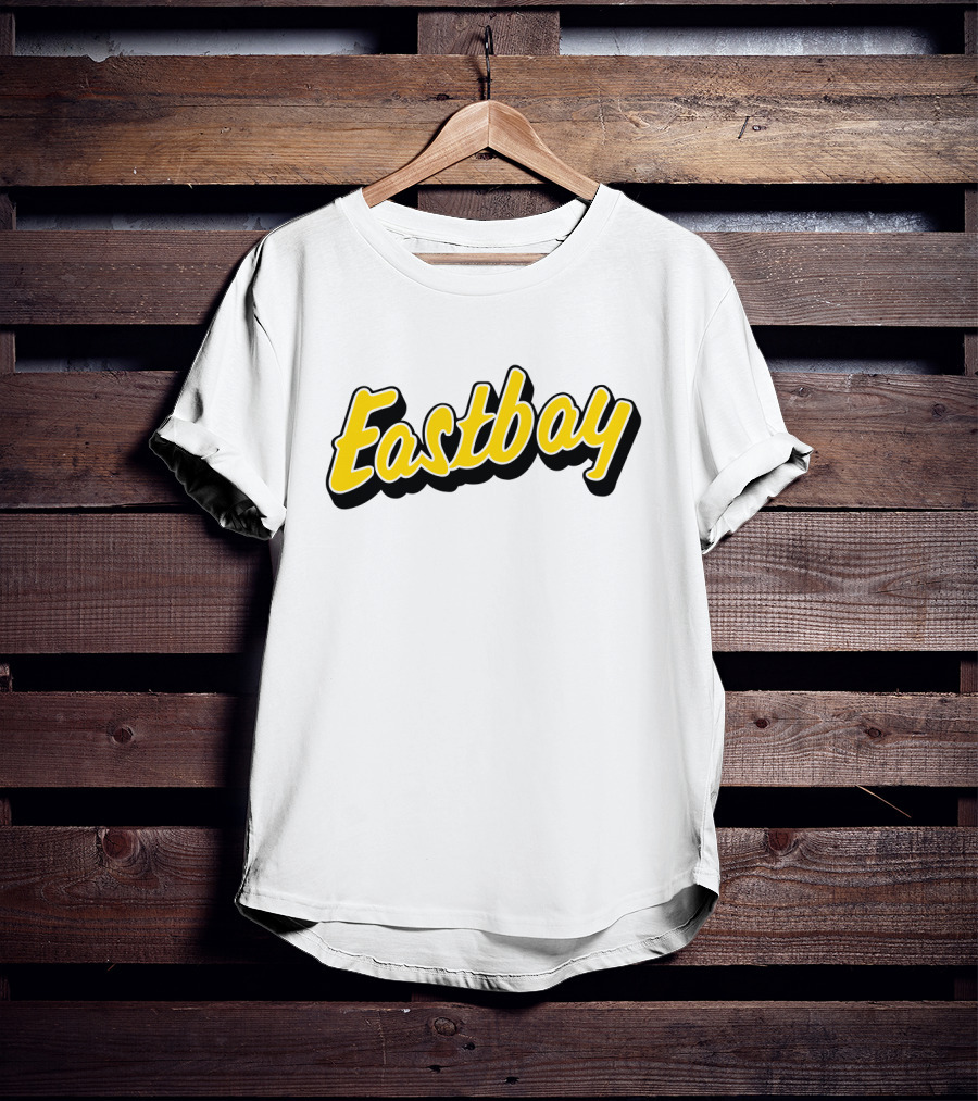 Eastbay Yellow Outline Bold Script T-Shirt