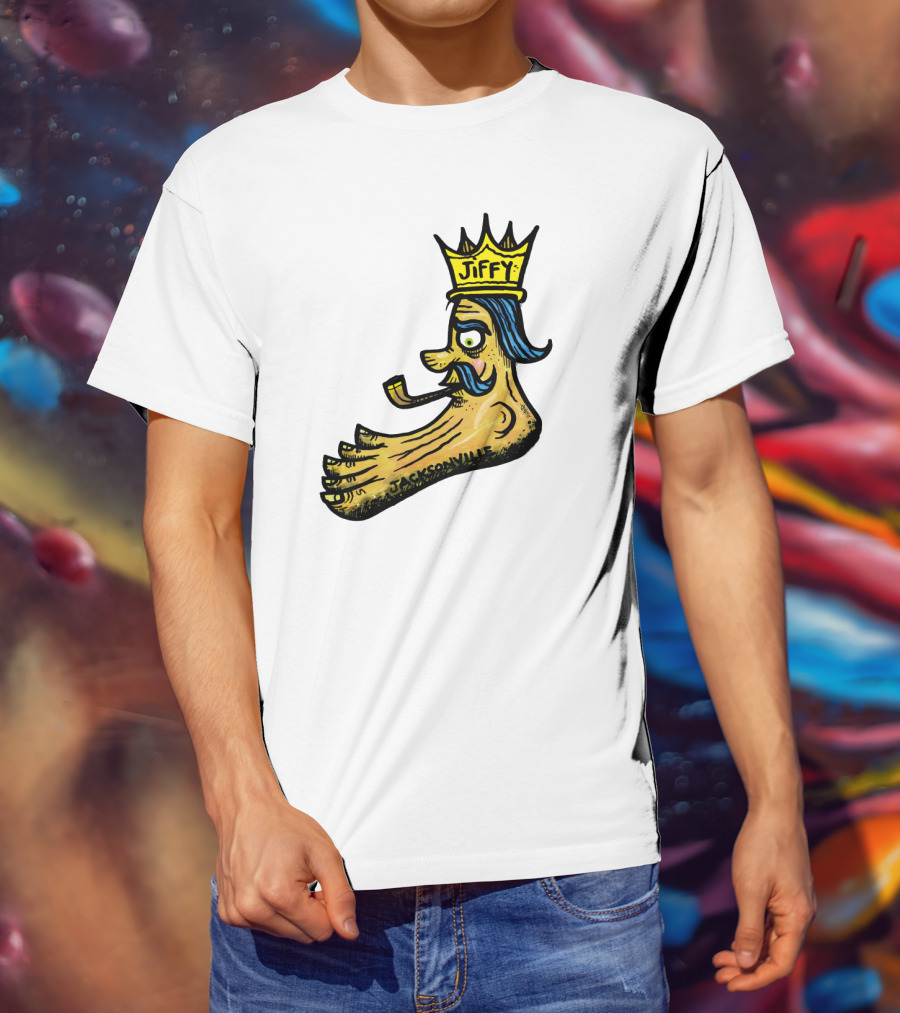 Jiffy J. Jacksonville Crowned Foot With Pipe T-Shirt