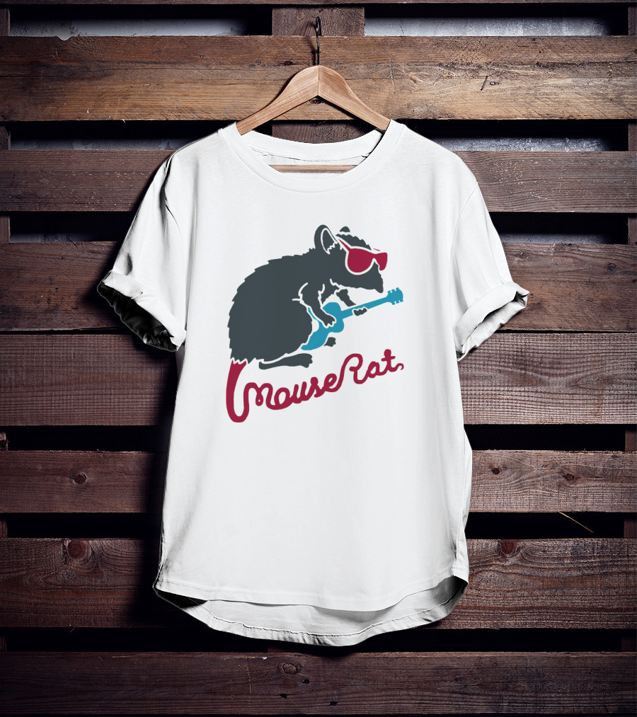 Mouse Rat Sunglasses Guitar T-Shirt