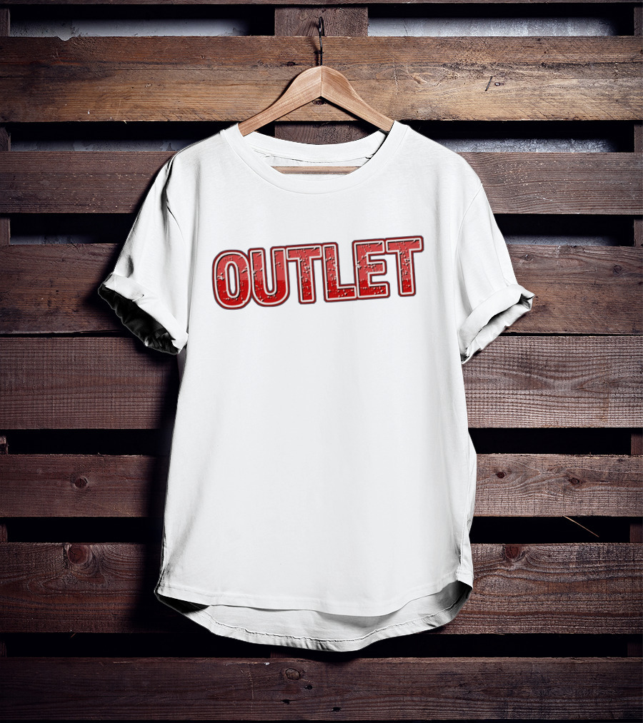 OUTLET Distressed Red T-Shirt