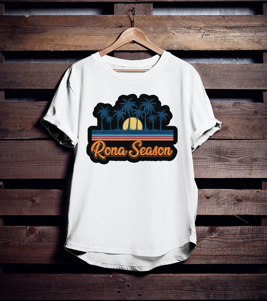 Rona Season Tropical Sunset Palm Trees T-Shirt