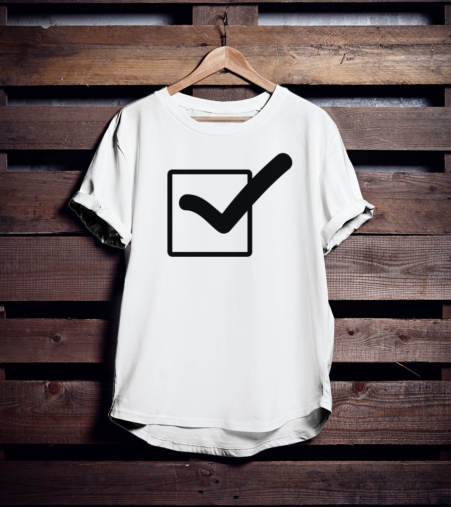 Check Mark Icon In Square Box T-Shirt
