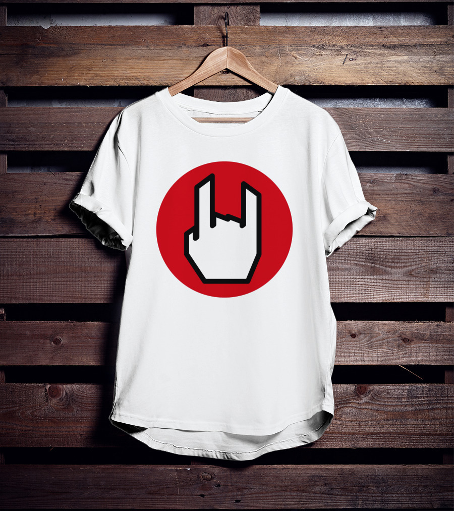 EMP Metal Hand Gesture Symbol T-Shirt