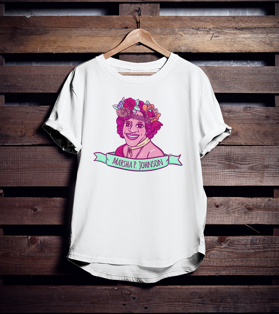 Marsha P. Johnson Flower Crown T-Shirt