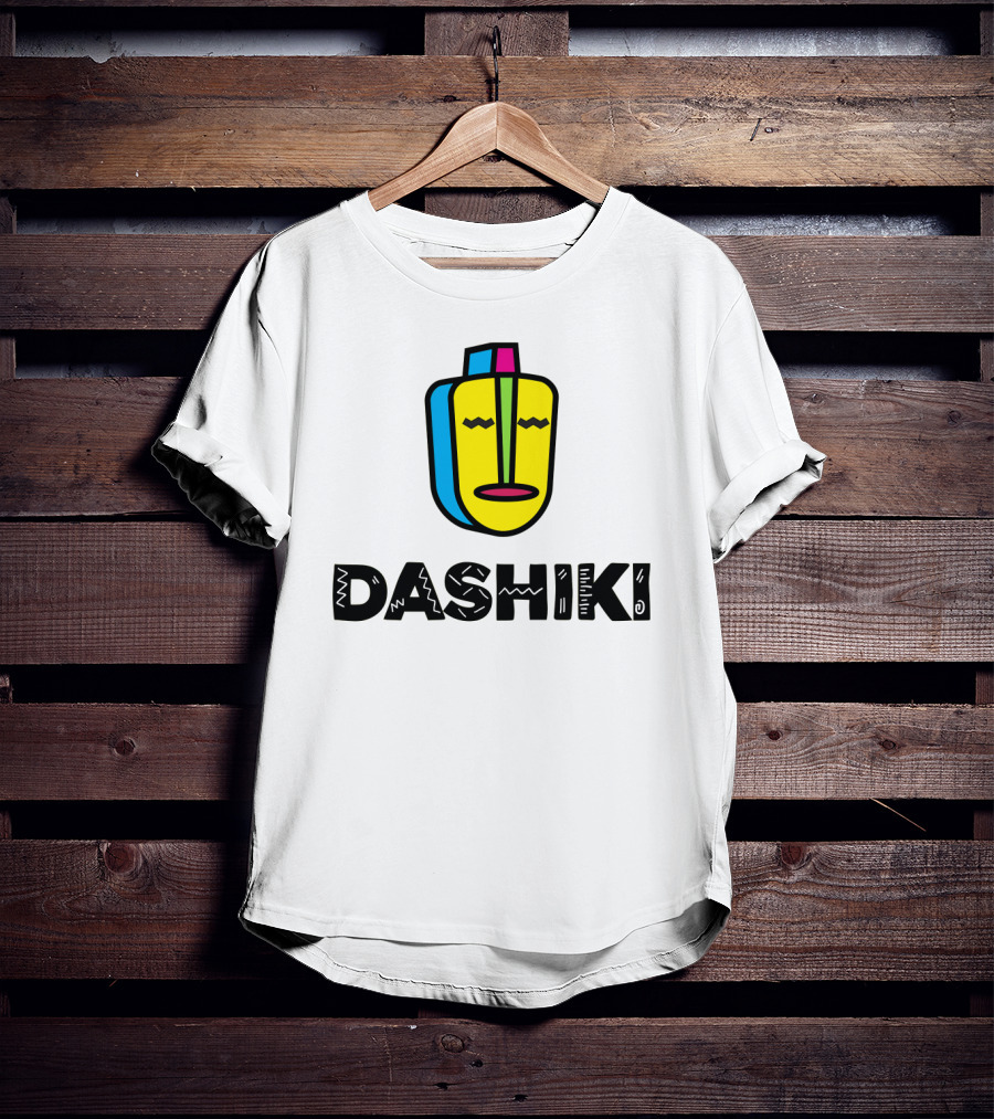 DASHIKI Colorful Geometric Mask T-Shirt