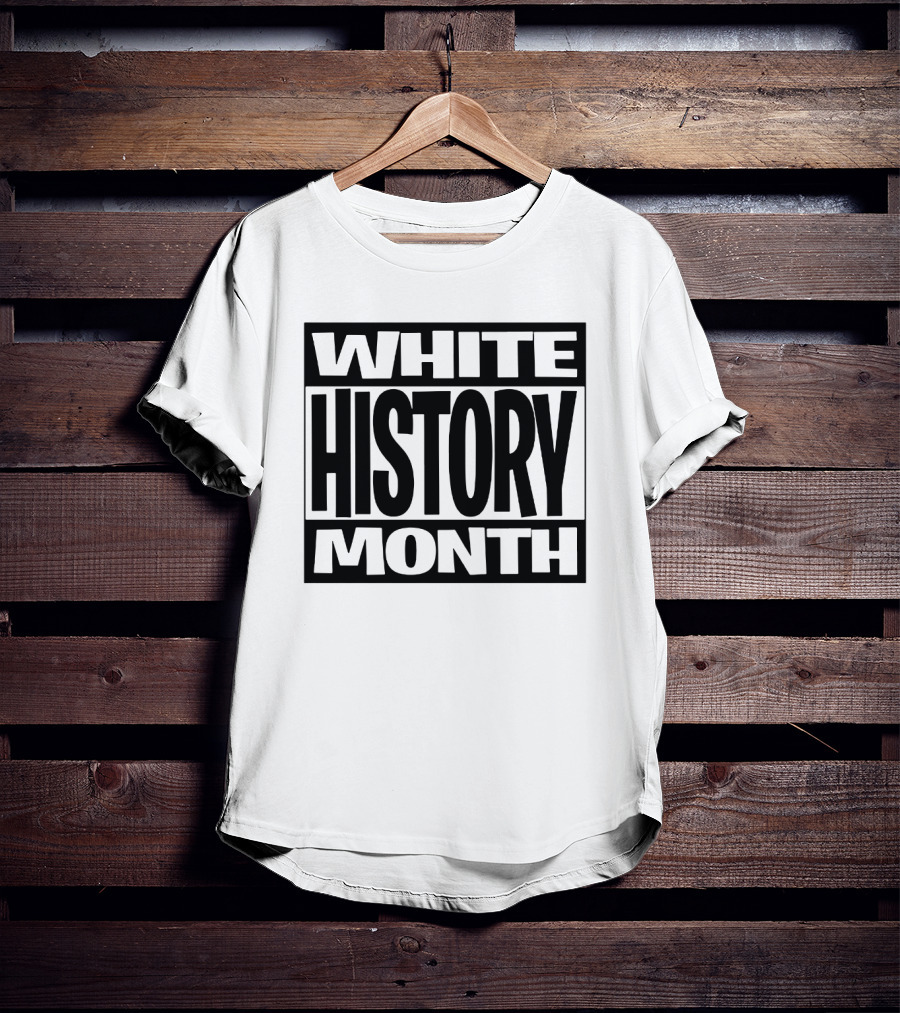 White History Month Bold Black T-Shirt