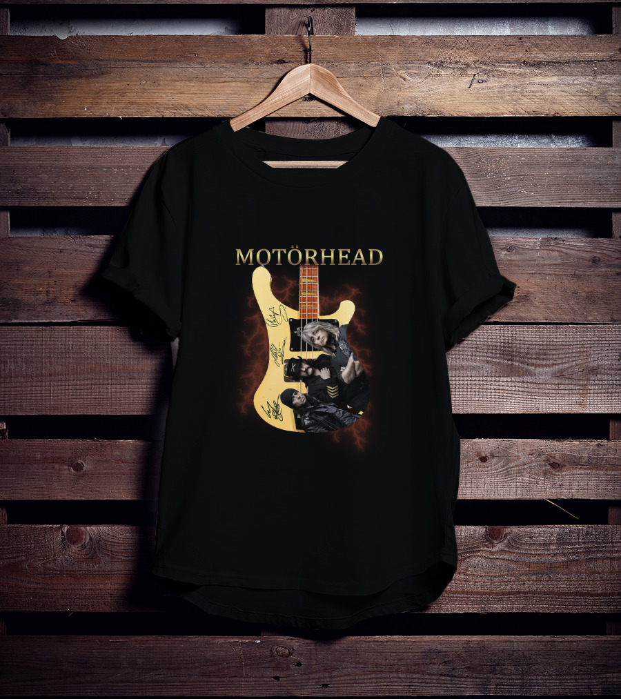 MOTÖRHEAD Guitar Collage With Band Members T-Shirt