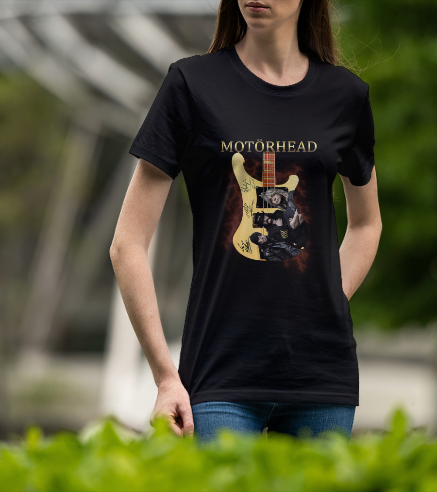 MOTÖRHEAD Guitar Collage With Band Members T-Shirt