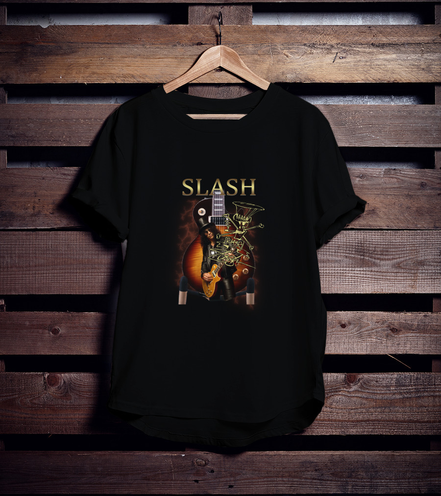 Slash Electric Guitar With Iconic Performer T-Shirt