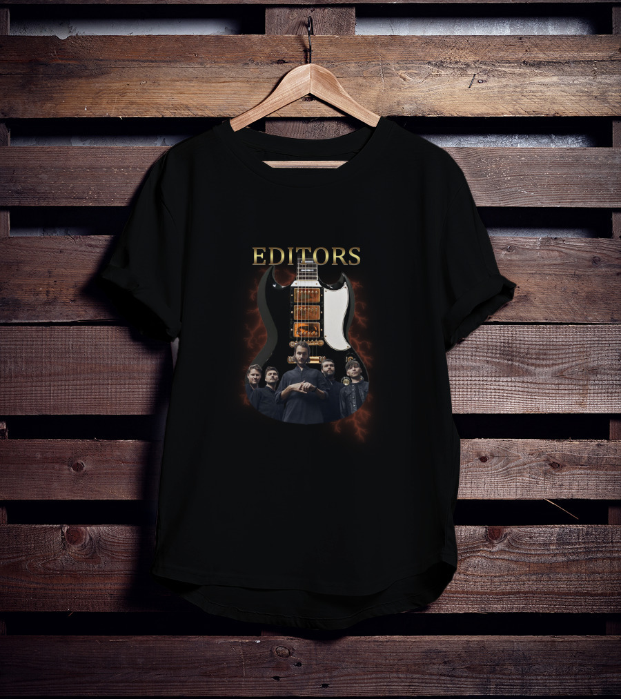 EDITORS Signature Guitar Band Members T-Shirt