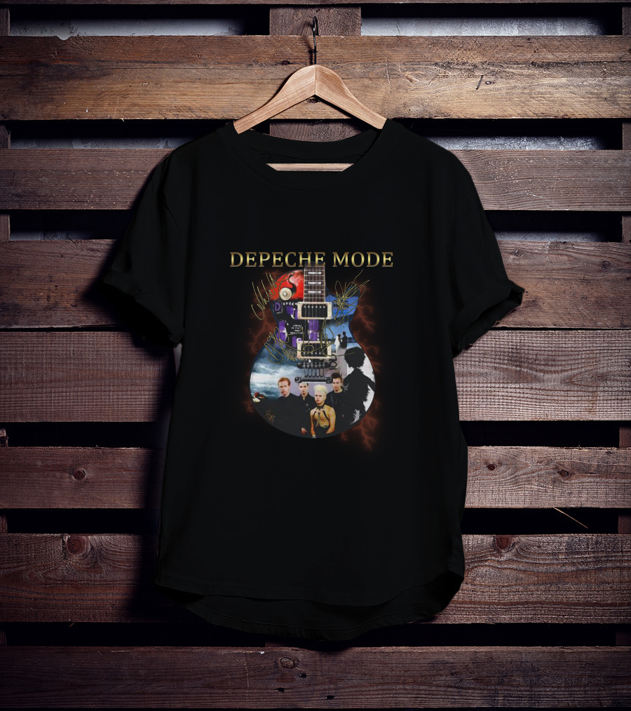 Depeche Mode Guitar Photo Collage T-Shirt
