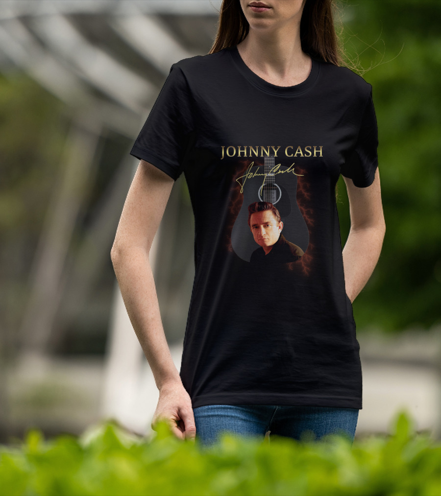 Johnny Cash Guitar T-Shirt