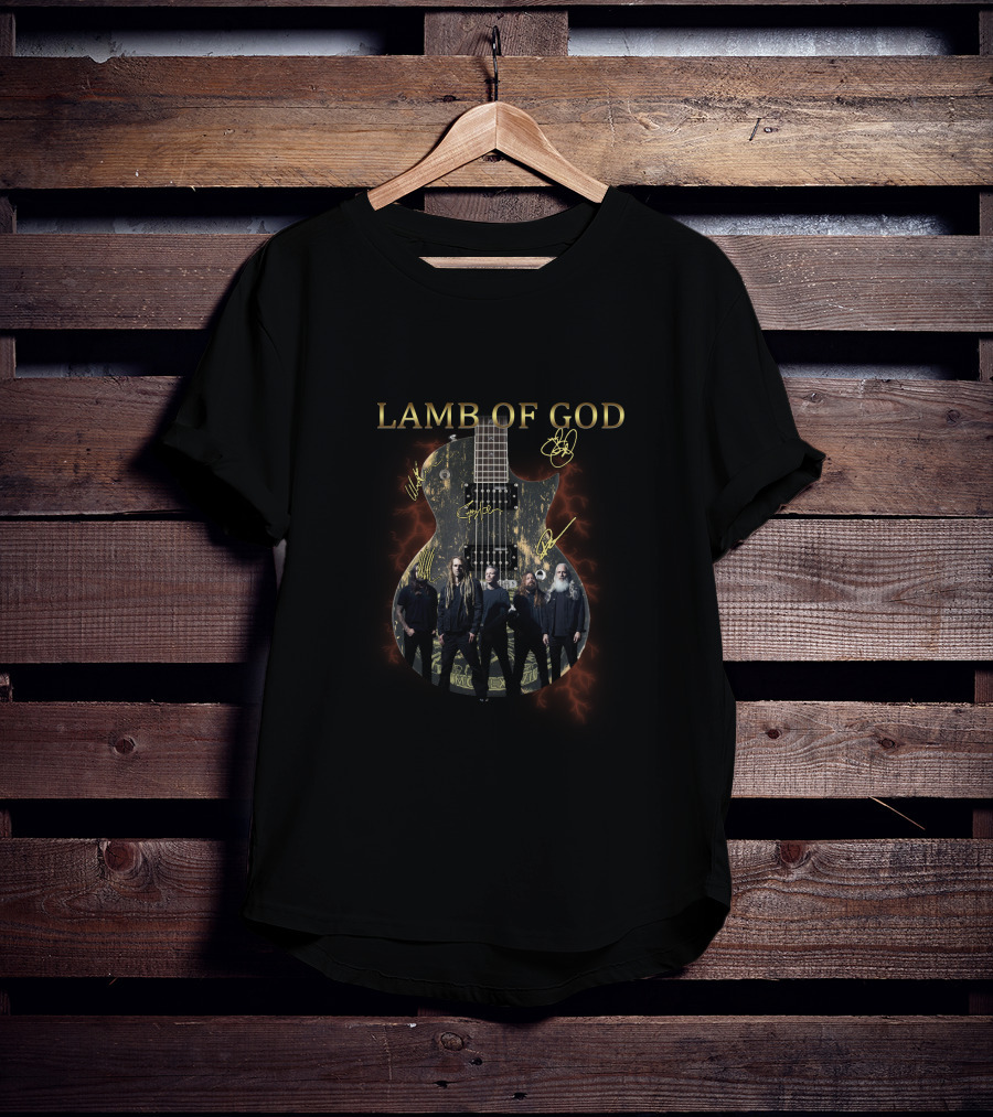 Lamb Of God Band Guitar T-Shirt