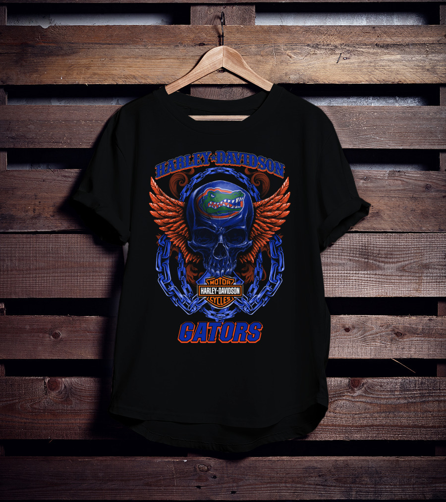 Harley Davidson Florida Gators Motor Cycles T-Shirt
