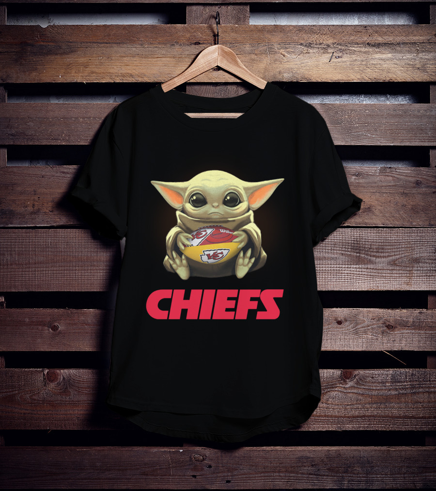 Yoda Baby Chiefs Football Fan Merchandise T-Shirt
