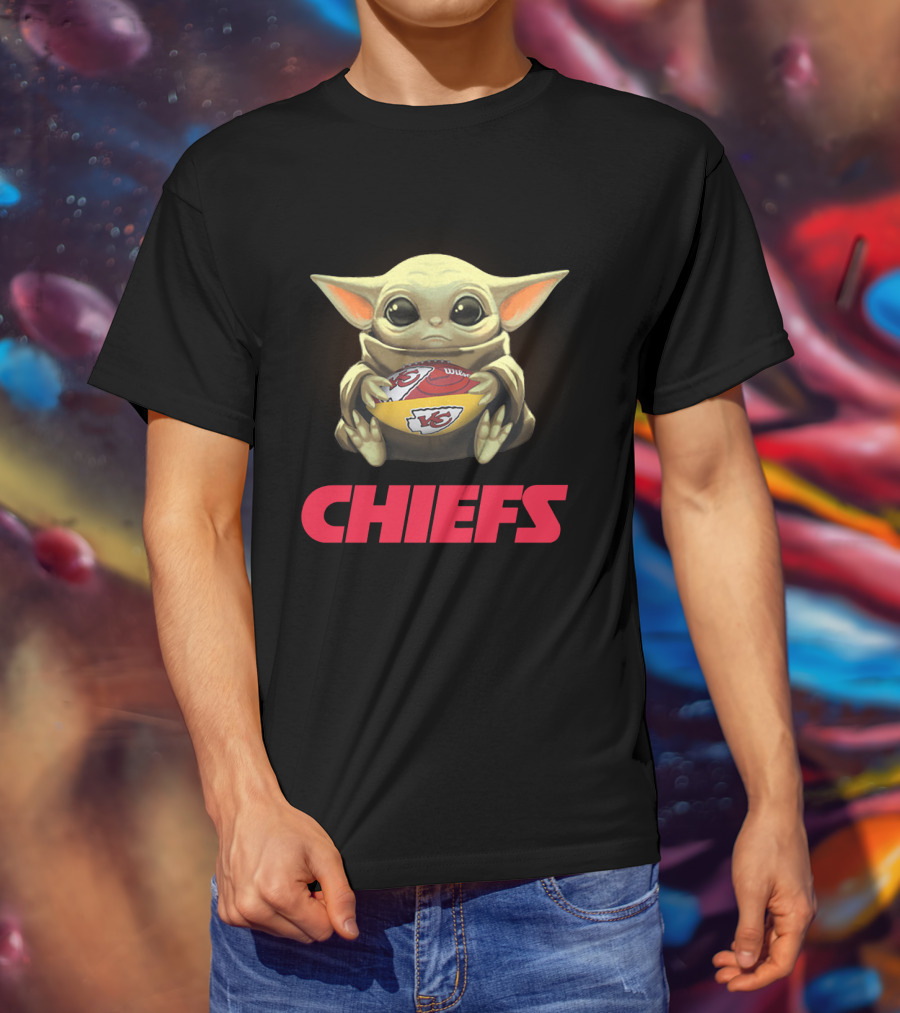 Yoda Baby Chiefs Football Fan Merchandise T-Shirt