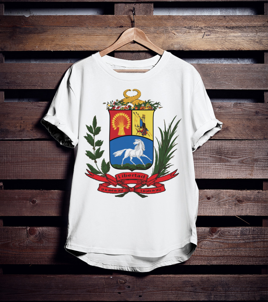 ESCUDO ANTIGUO DE VENEZUELA LIBERTAD 19 DE ABRIL DE 1810 5 DE JULIO DE 1811 T-Shirt