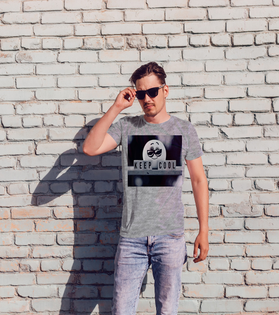 Keep Cool Emoji With Sunglasses T-Shirt
