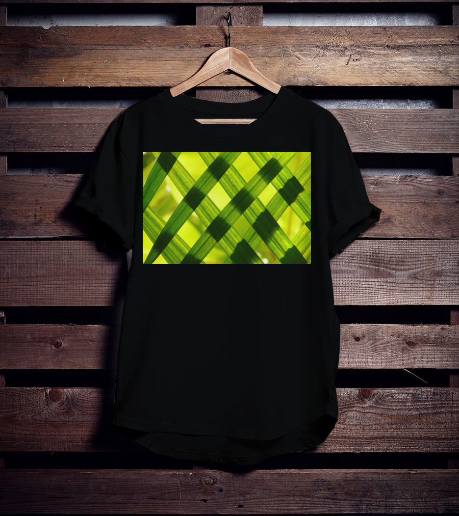 Green Reed Weaving T-Shirt