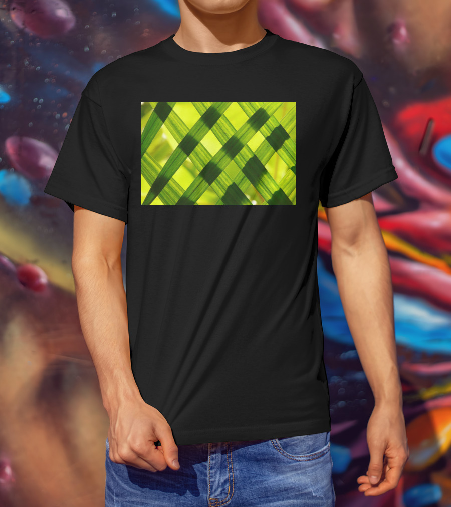 Green Reed Weaving T-Shirt