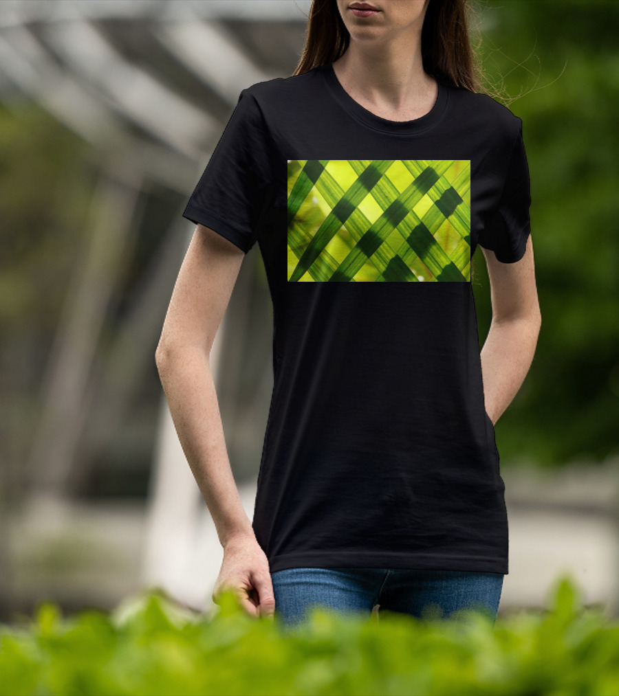 Green Reed Weaving T-Shirt