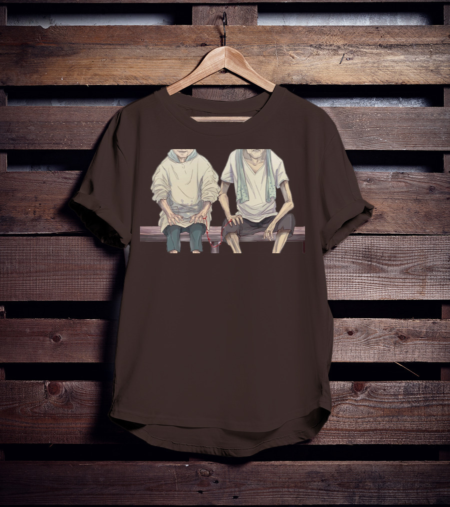 Grow Old With You Elderly Couple Sitting Together T-Shirt