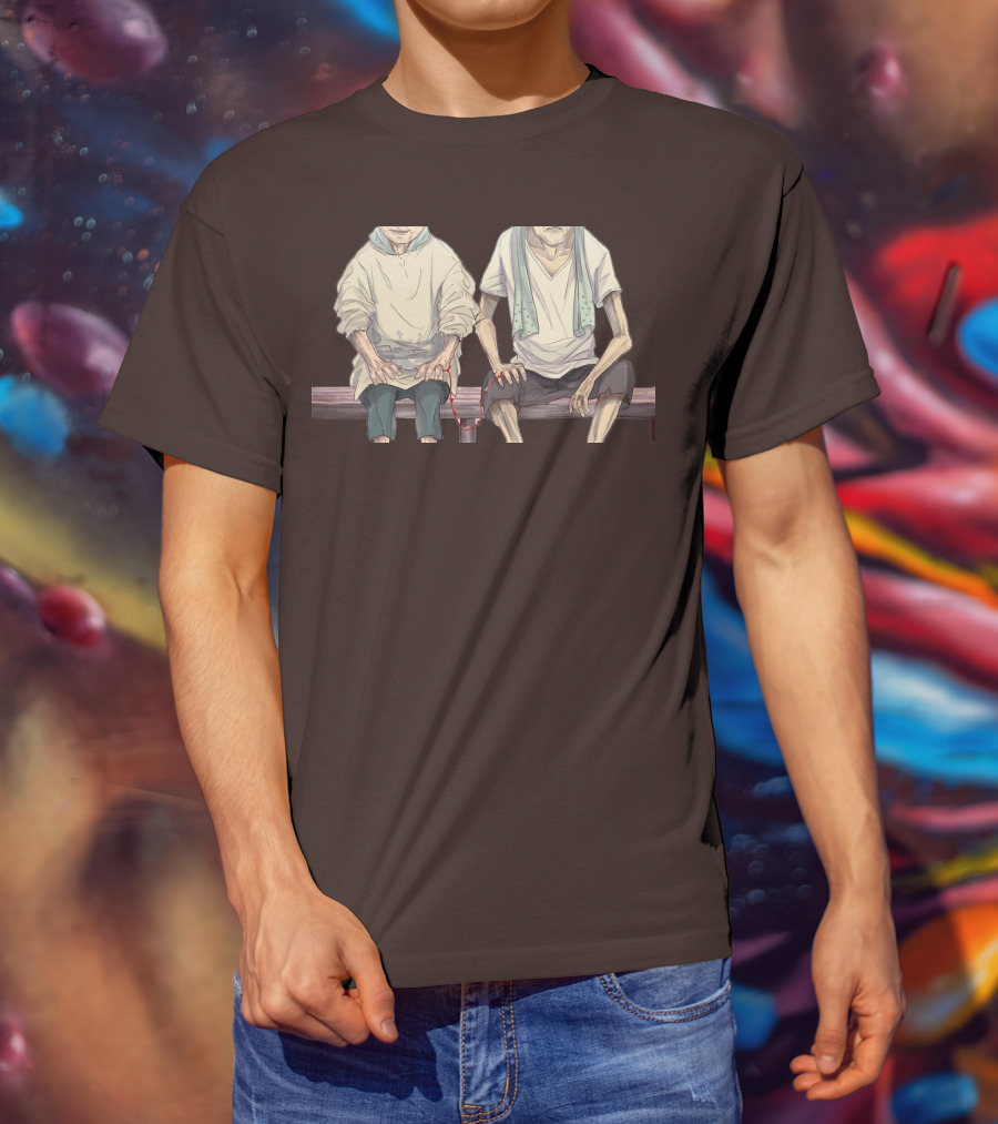 Grow Old With You Elderly Couple Sitting Together T-Shirt